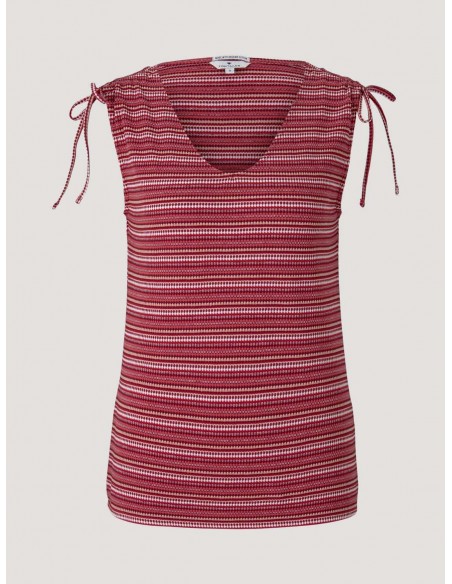 TOM TAILOR Striped top with organic cotton 1025926-27076
