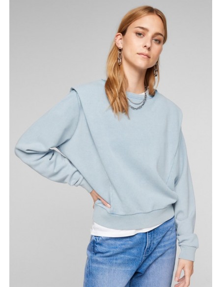 S.OLIVER Sweatshirt with shoulder pads 2102226-5213