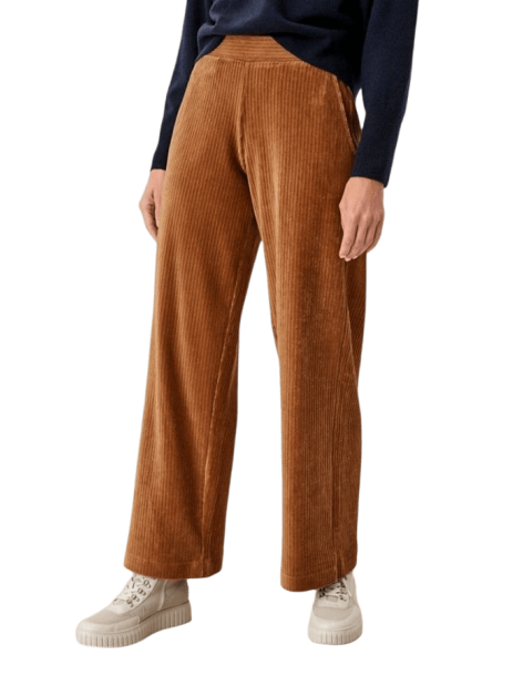 S.OLIVER Wide leg corduroy trousers 2106949-8469