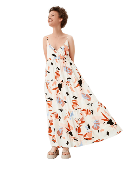S.OLIVER Summer dress with an all-over print 2112903-80A3