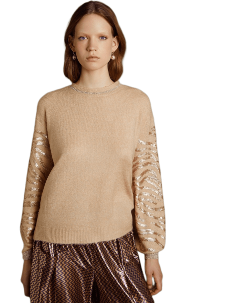 MEISIE Fantasy sleeves knit sweater M74K05