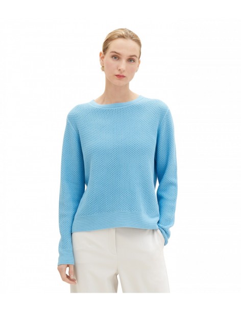 TOM TAILOR Knitted jumper with texture 1037756-15592