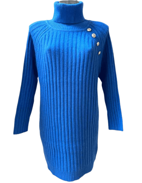 BON FASHION short jumper dress Rb106-royal blue