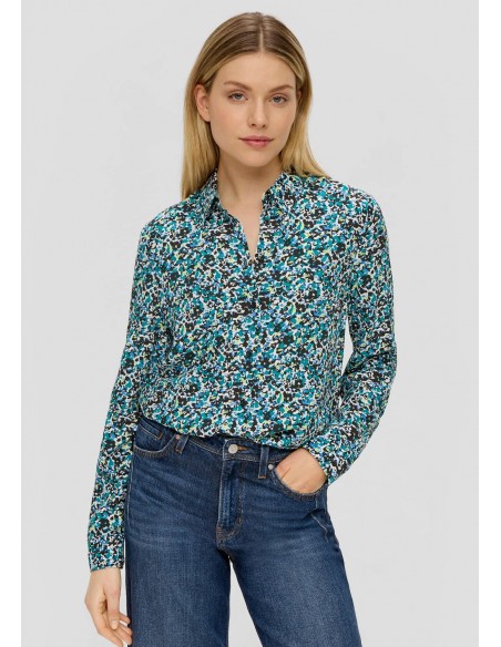 S.OLIVER Patterned viscose blouse 2142216-99A0