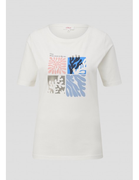 S.OLIVER T-shirt with a front print 2144441-02D0