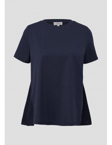 S.OLIVER T-shirt with plissé pleats at the back 2144494-5959
