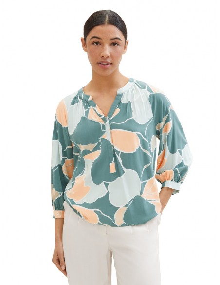 TOM TAILOR Blouse with LENZING ™ ECOVERO 1040308-34845