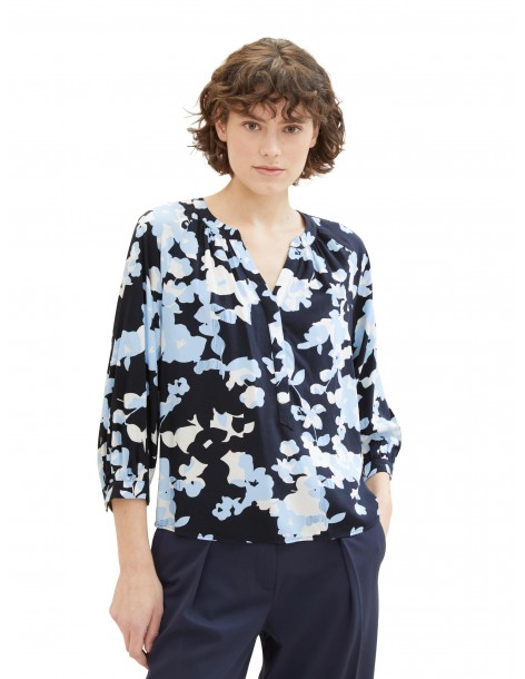 TOM TAILOR Blouse with LENZING ™ ECOVERO 1040308-34757