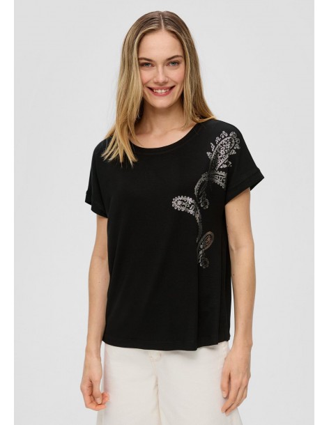 S.OLIVER T-shirt with sequins 2145271-99D2