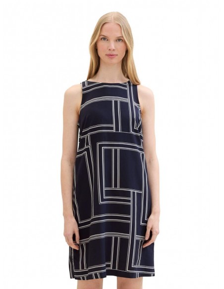 TOM TAILOR Dress with an all-over print 1041528-35284